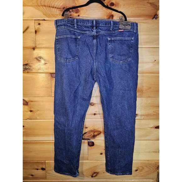 Wrangler Regular Fit Heavy Mens 44X32 Mid Rise Straight Blue Jeans - Picture 6 of 8